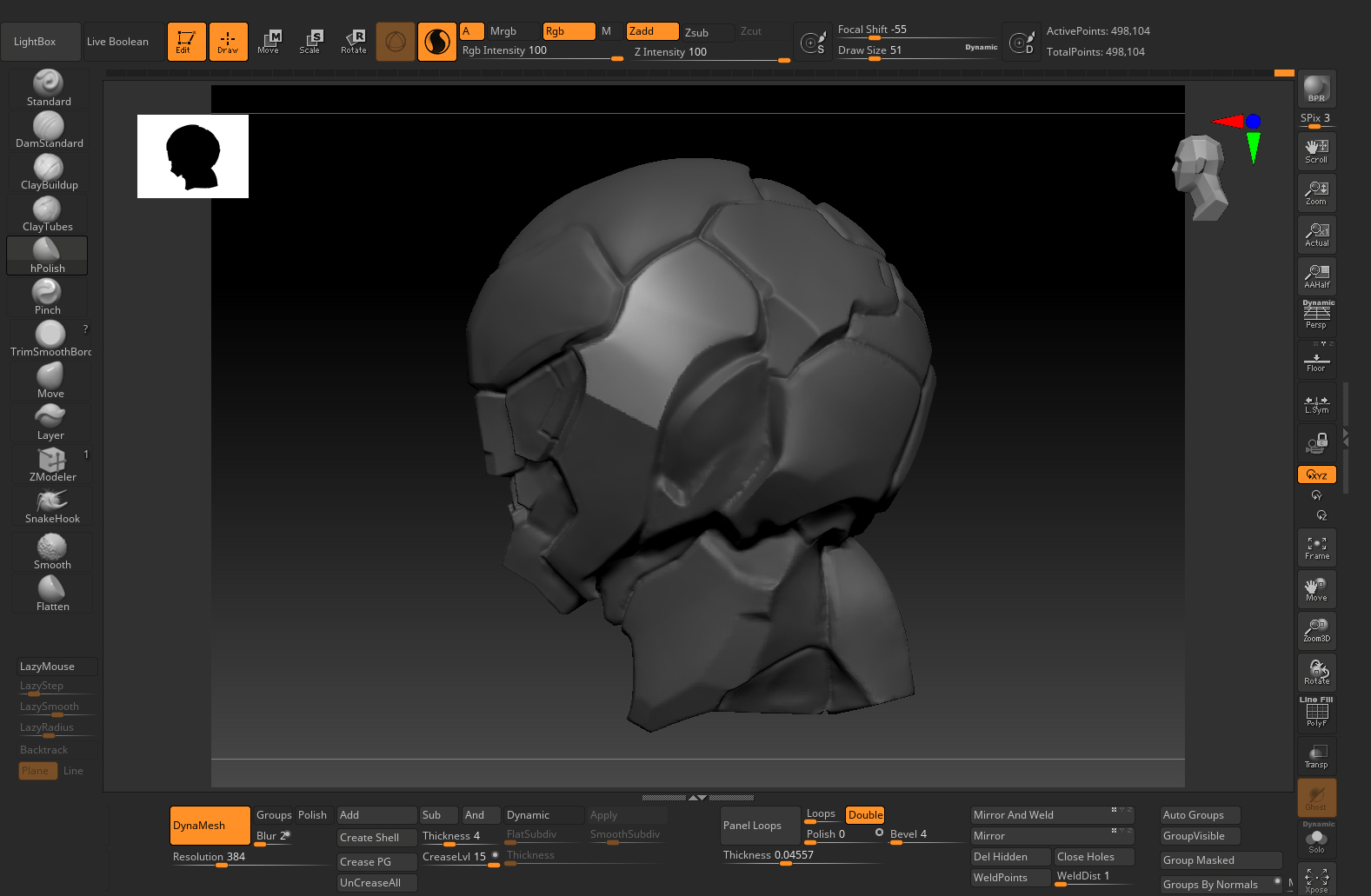 blur mask zbrush